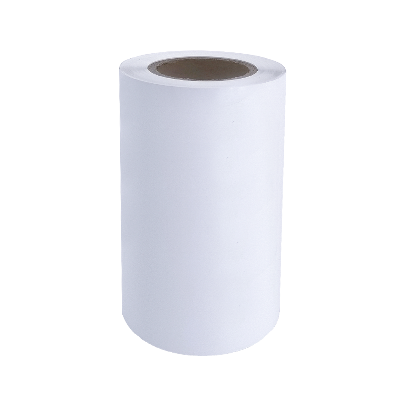 25um lyshvit aluminisert PET-film dekkklebende papirklistremerke 