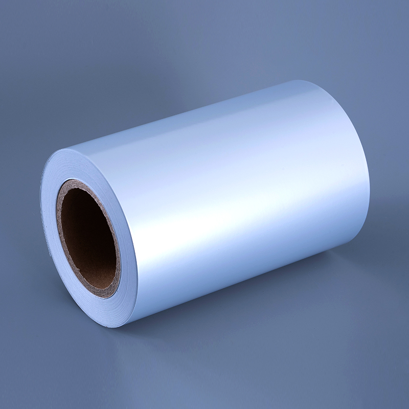 50 mic matt sølv polyester filmetikettmaterialer med vannbasert akryllim og vannbasert belegg