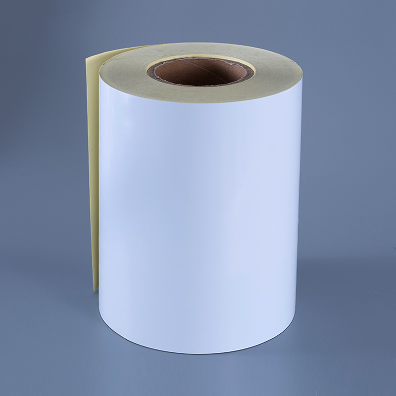 50 mic blank hvit polyesterfilm selvklebende etikett med avtagbart klebende alkoholbestandig og høytemperaturbestandig