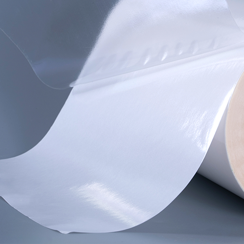 25mic transparent PET-film med avtakbare selvklebende klare polyesteretiketter