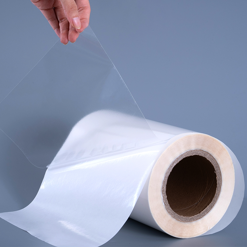 25mic transparent PET-film med avtakbare selvklebende klare polyesteretiketter