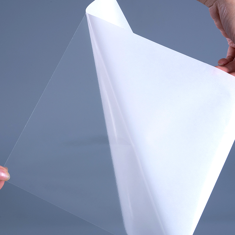 25mic transparent PET-film med avtakbare selvklebende klare polyesteretiketter