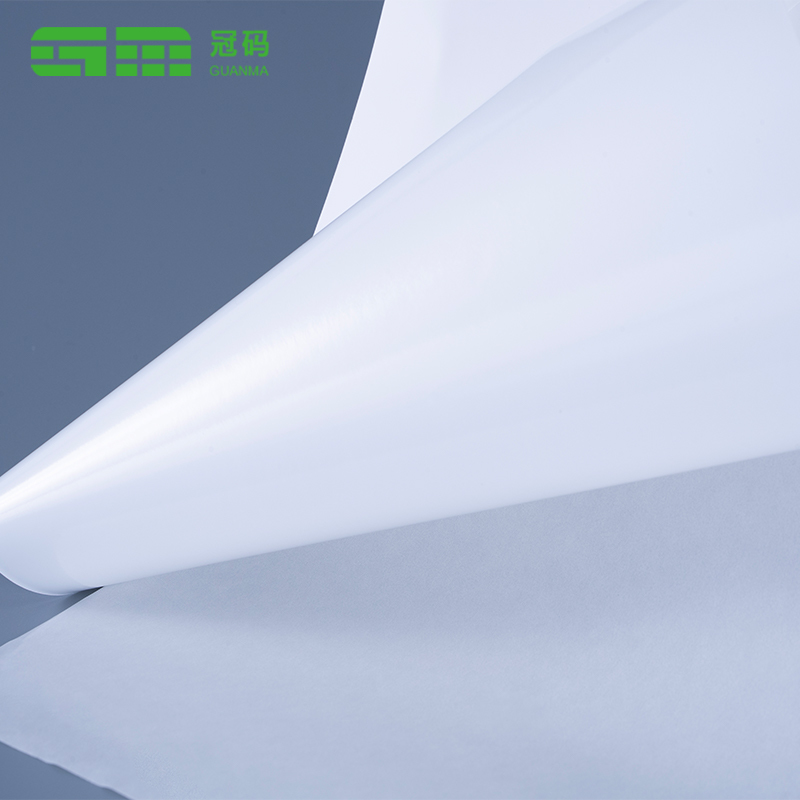 75mic frossen PP syntetisk papiretikettrull med frossen lim