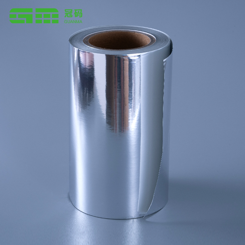 50mic Glossy Silver PP Selvklebende Papir Jumbo Roll med dekklim