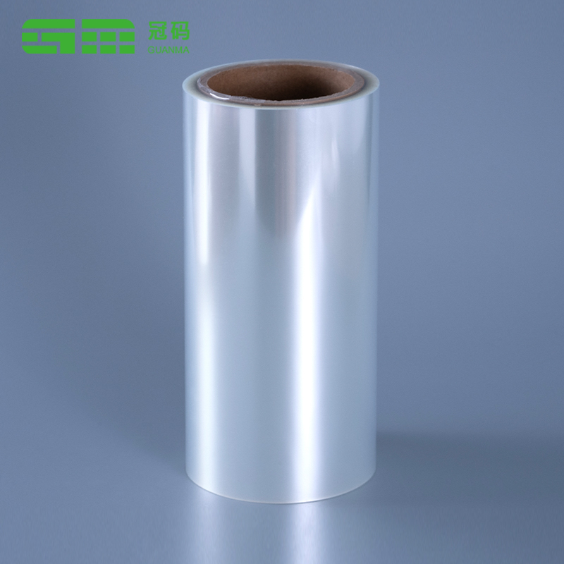 50mic klar selvklebende PP Jumbo-rull med gjennomsiktig kjæledyrforing